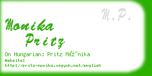 monika pritz business card